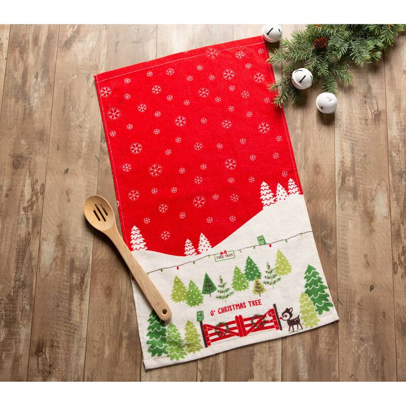 DII Assorted Christmas Printed Dishtowel