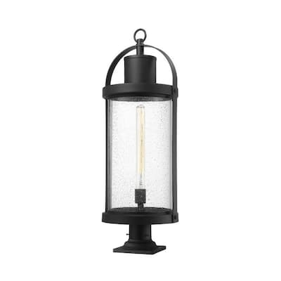 Z-Lite Roundhouse 33" Tall Outdoor Pier Mount Post Light