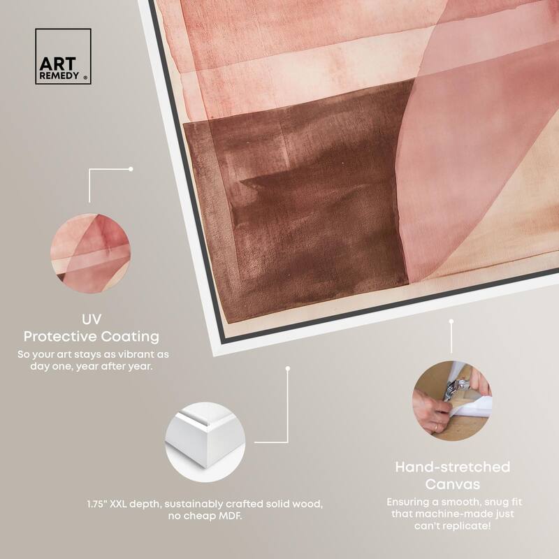 Faded Crimson Canvas by Art Remedy