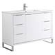 Option White Matte - Chrome Hardware