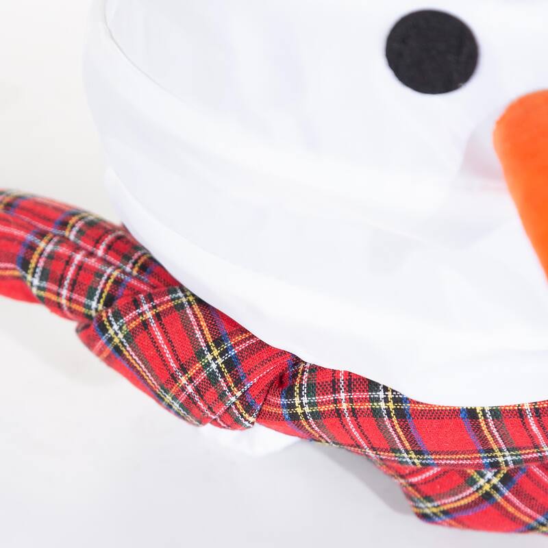 Snowman Path Light Covers with Solar Window, Set of 4