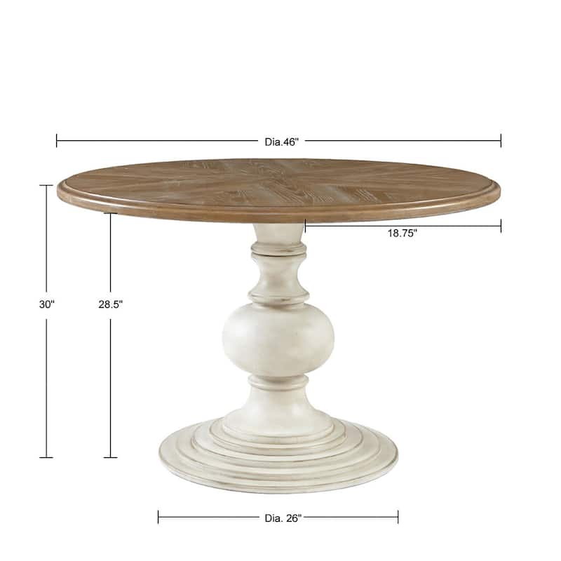 Madison Park Lexi 46" Round Pedestal Dining Table Dining Table