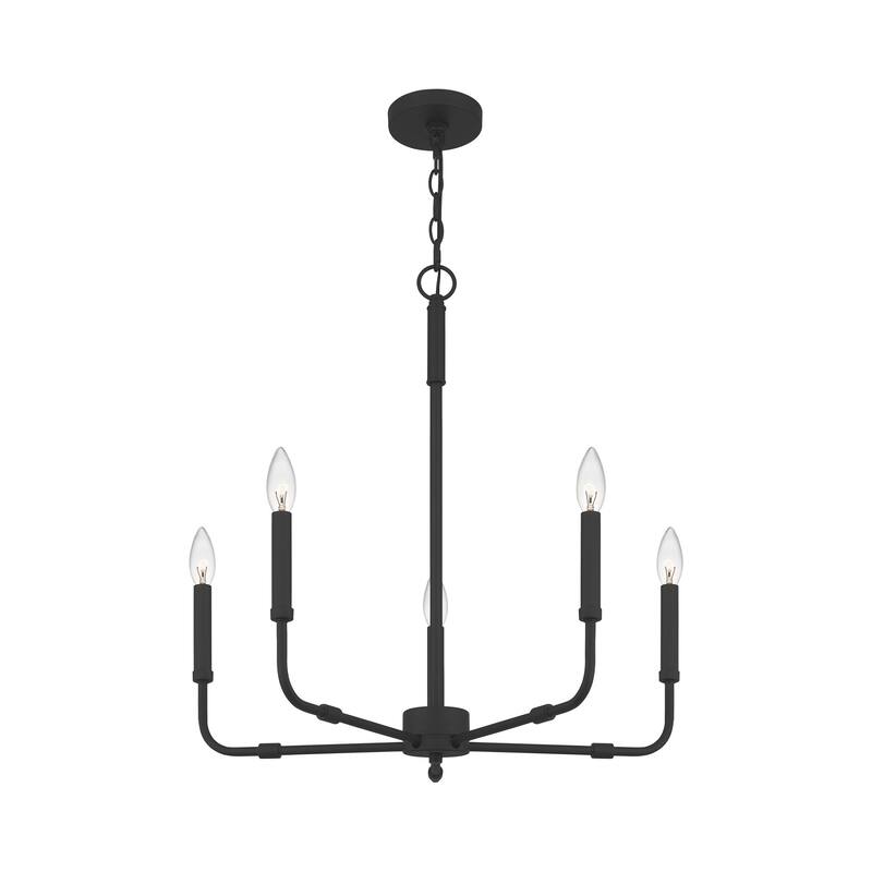Bellevue Della 5 Light 24" Wide Taper Candle Chandelier