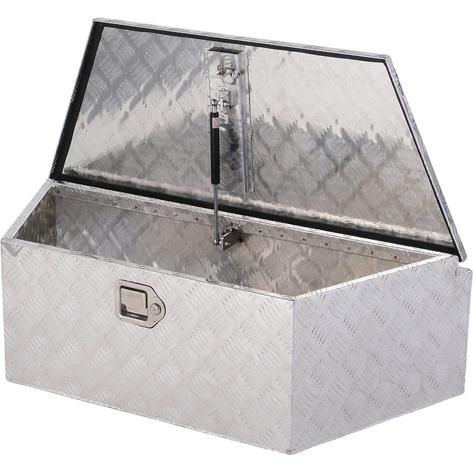vidaXL Tool Box Outdoor Storage Box with Locking System Tool Chest Aluminum