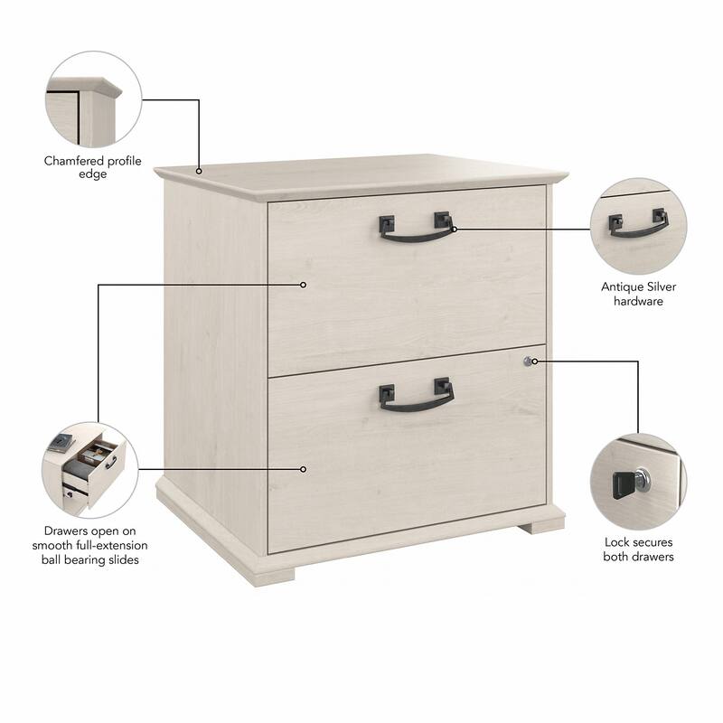 Homestead Farmhouse 2 Drawer Accent Cabinet by Bush Furniture