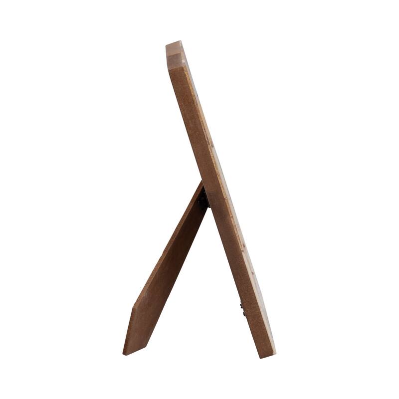 Resin Geometric Design Picture Frame - White, 4x6 in.