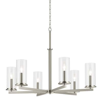 Kichler 44013 Crosby 6 Light 33" Wide Taper Candle Chandelier