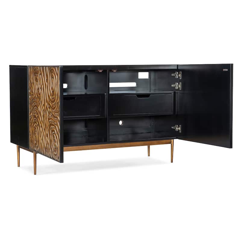 Hooker Furniture 628-50216 Melange 54" Wide 2 Drawer Wood, Metal,