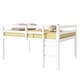 preview thumbnail 20 of 50, Solid Rubberwood Loft Bed Frame with Ladder, Guardrails and Underbed Storage Space - Low Height Design for Kids and Teens