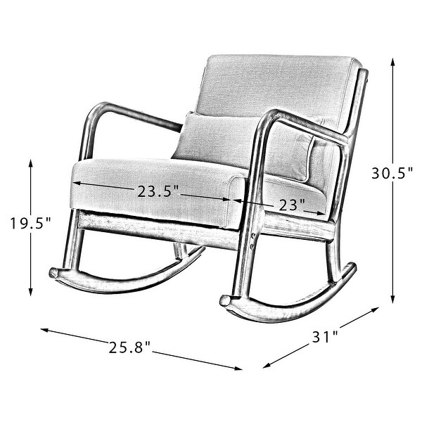 Zulama Upholstered Rocking Chair