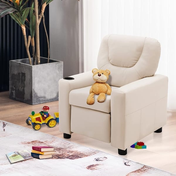 slide 2 of 45, Mcombo Kids Recliner Chair Armrest Sofa for Toddlers Faux Leather