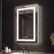 preview thumbnail 39 of 79, Modland 24"-42W x 36"H LED Medicine Cabinet Mirror with USB Charging,5x Makeup Mirror 24x36 - Right Door
