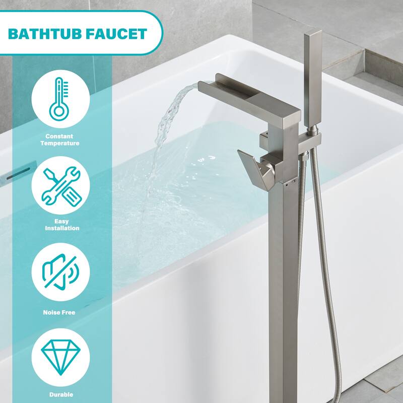 Single-Handle Freestanding Tub Faucet Mount Tub Faucet Bathtub Filler