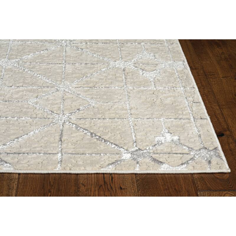 Silver Orchid Monel Starlight Contemporary Rug
