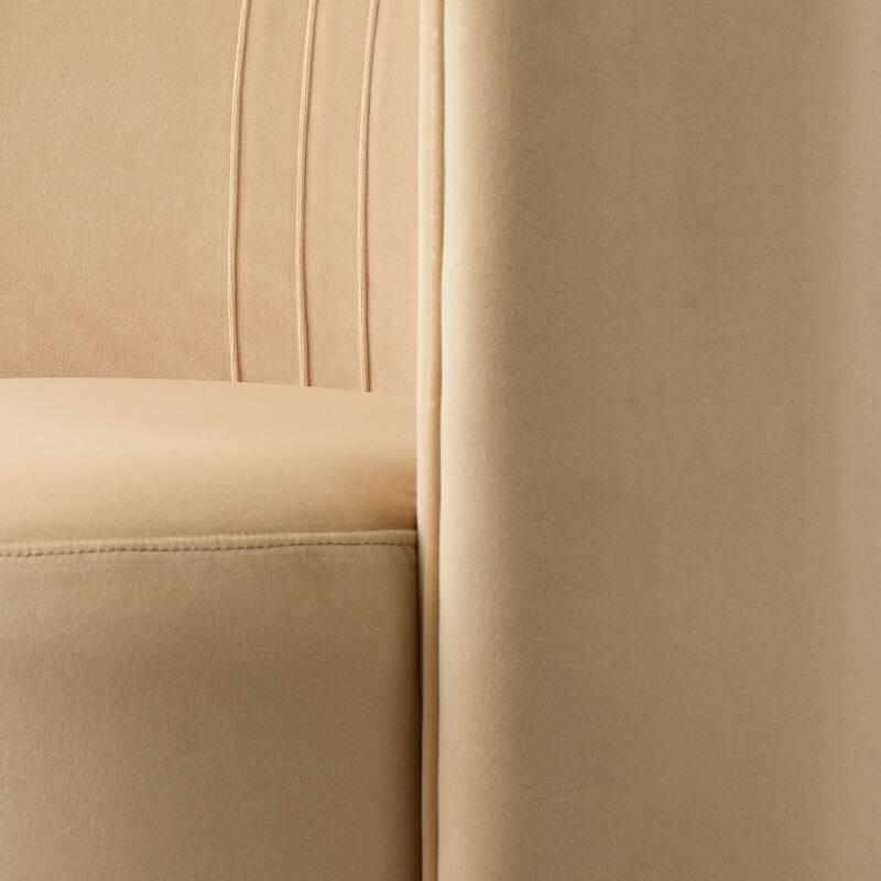 Velvet Swivel Rolling Accent Chairs with Casters