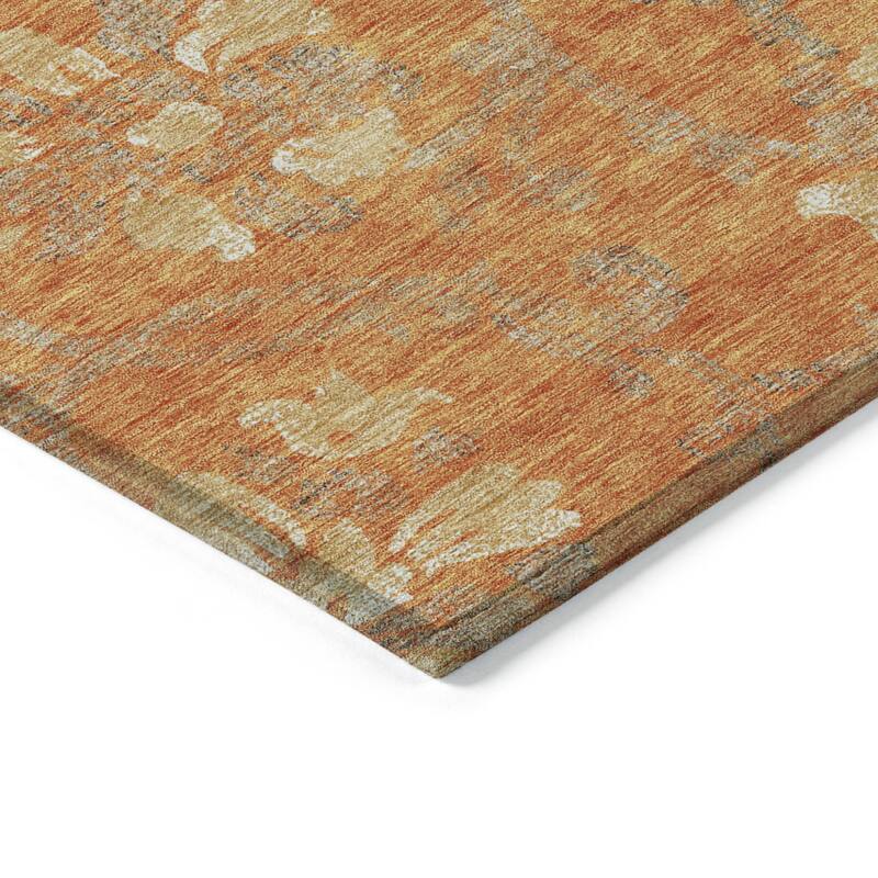 HomeRoots Floral Traditional Rectangle Outdoor Rug