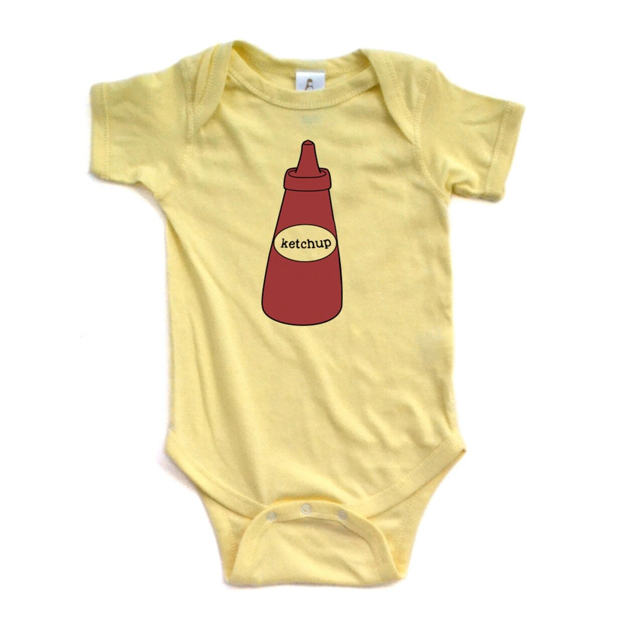 mustard baby onesie