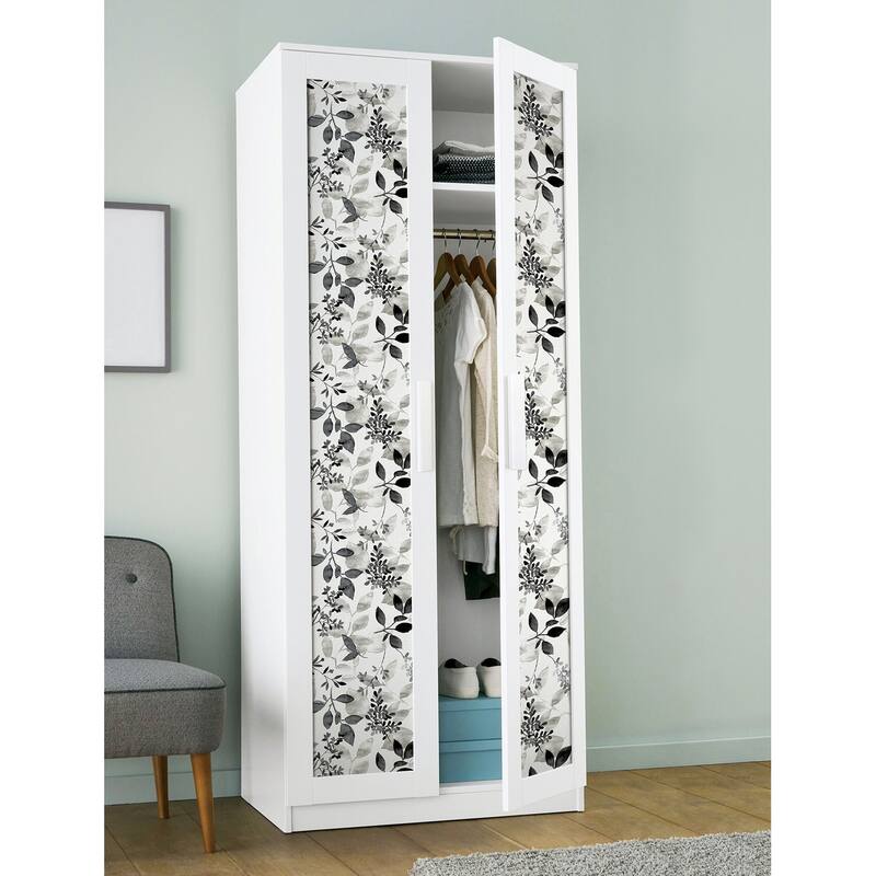 NuWallpaper Black Breezy Peel & Stick Wallpaper