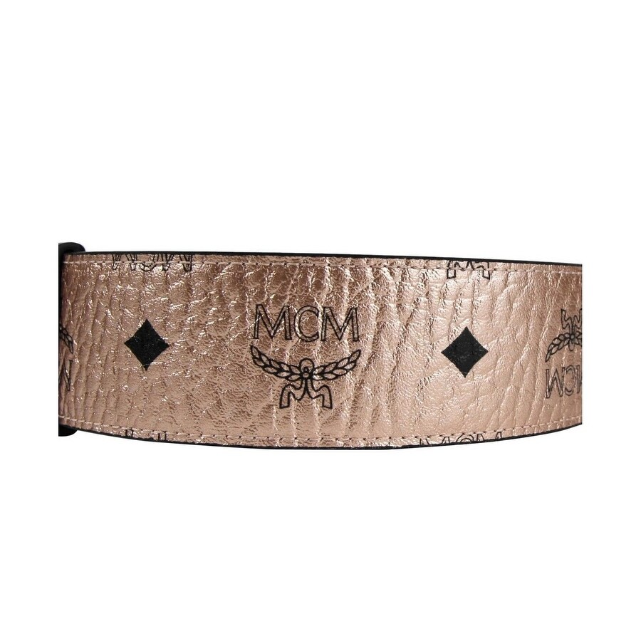 mcm champagne gold belt