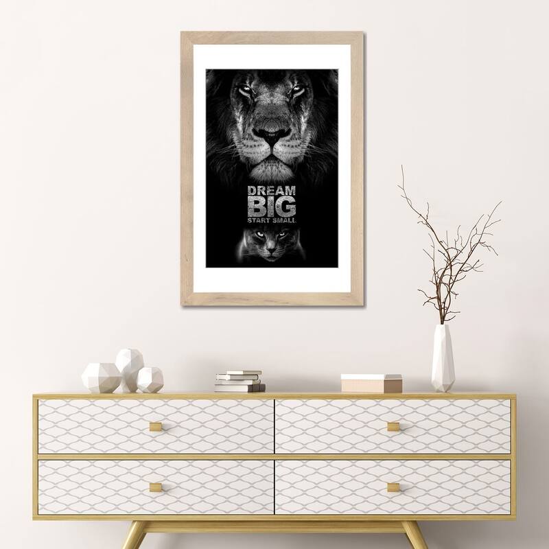 iCanvas "Dream Big Start Small Motivational Quote" by Adrian Baldovino