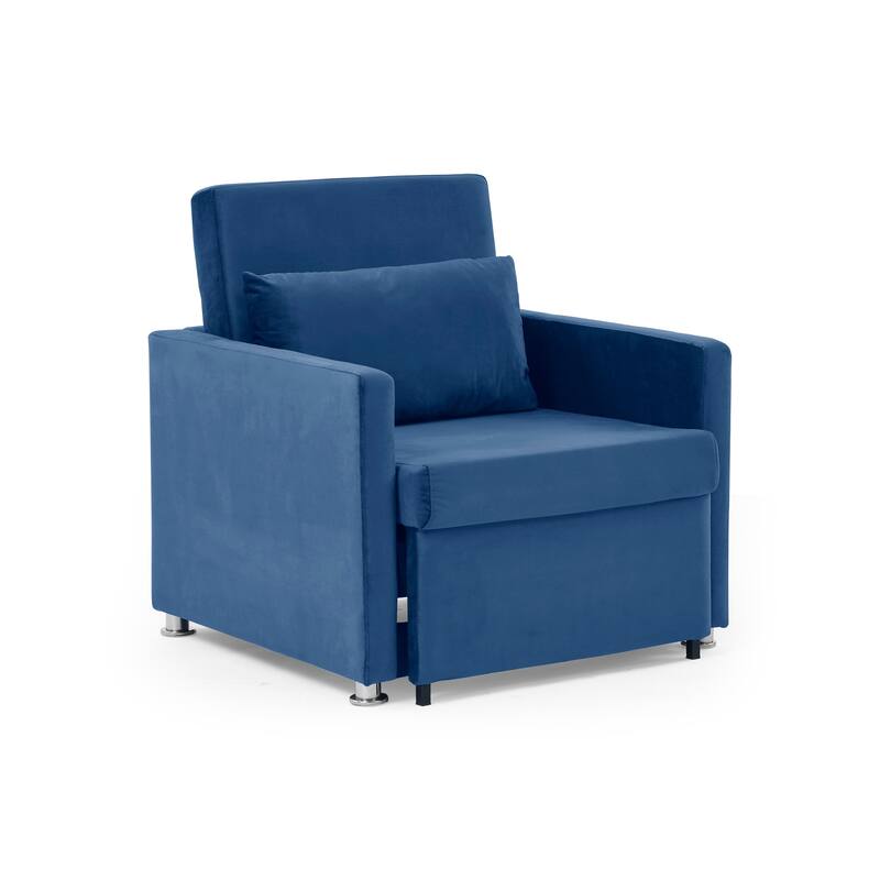 Velvet Chair Bed, Convertible Lounger Sleeper Chair Bed Bath & Beyond