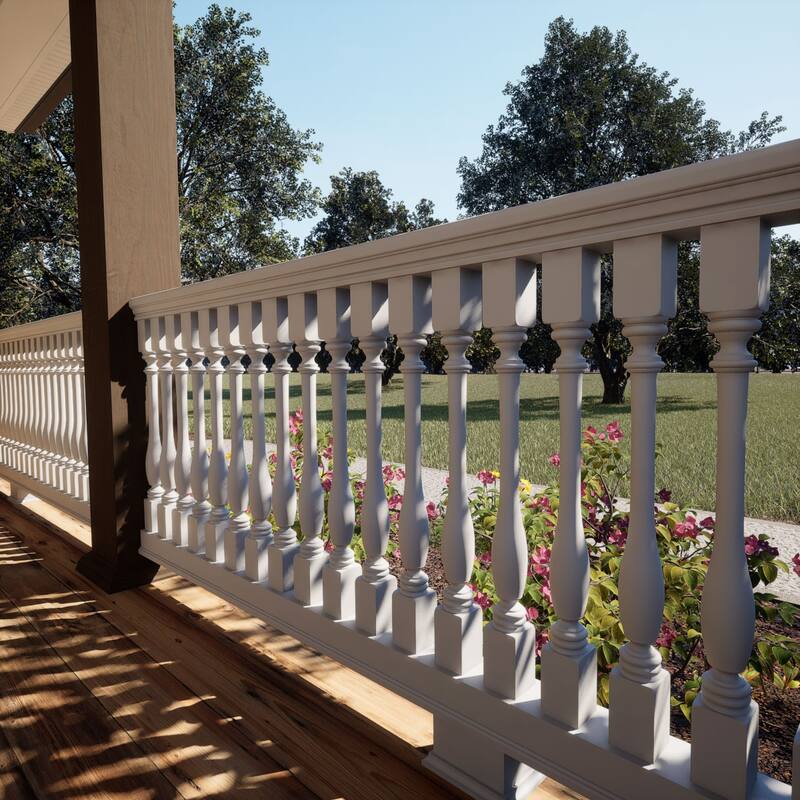 Endurathane 500 Series Winford Baluster, Factory Primed Polyurethane