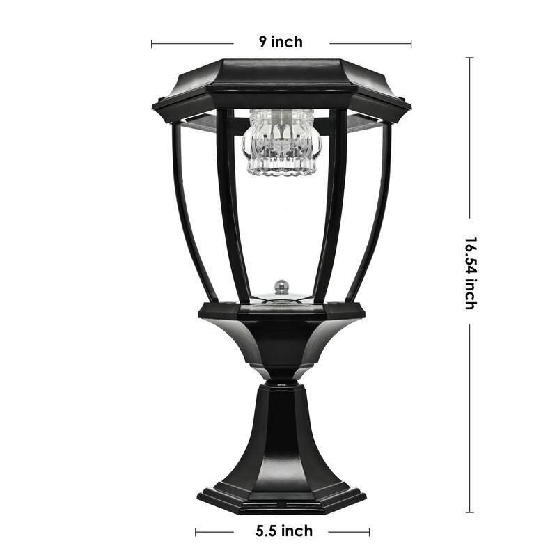 Solar Powered Outdoor Metal Post Light