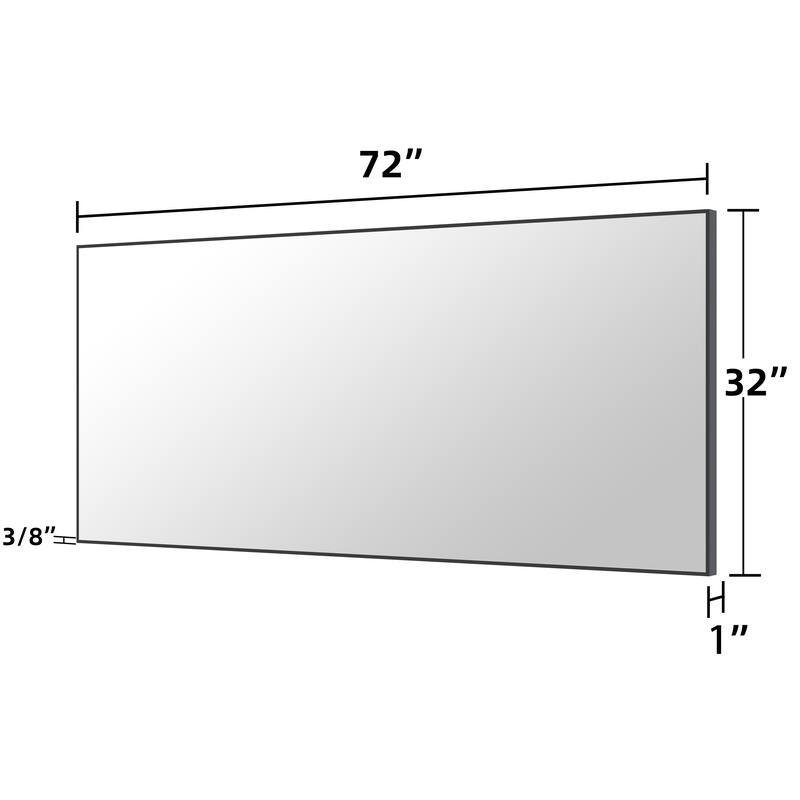 QuivaraView Wall Mounted Aluminum Frame Bathroom Vanity Mirror