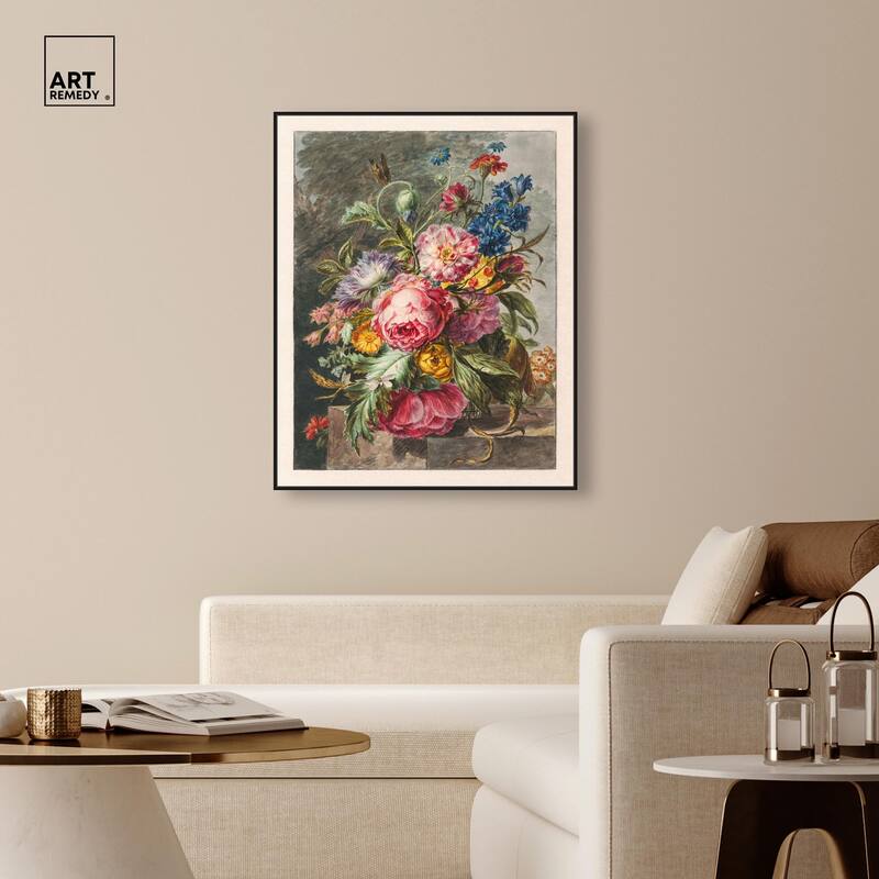 Stilleven Met Bloemen Canvas by Art Remedy
