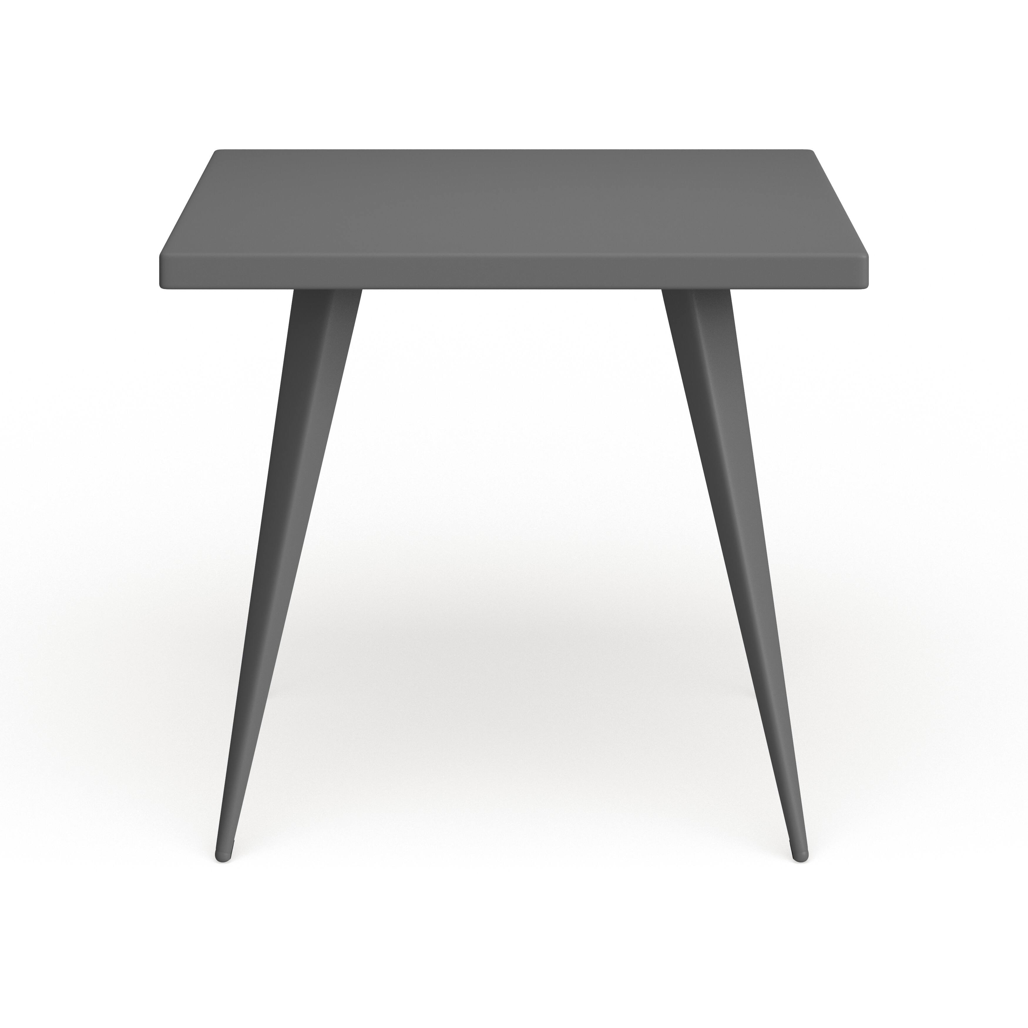 Carbon Loft Swan Industrial Square Metal Dining Table N/A Bed Bath