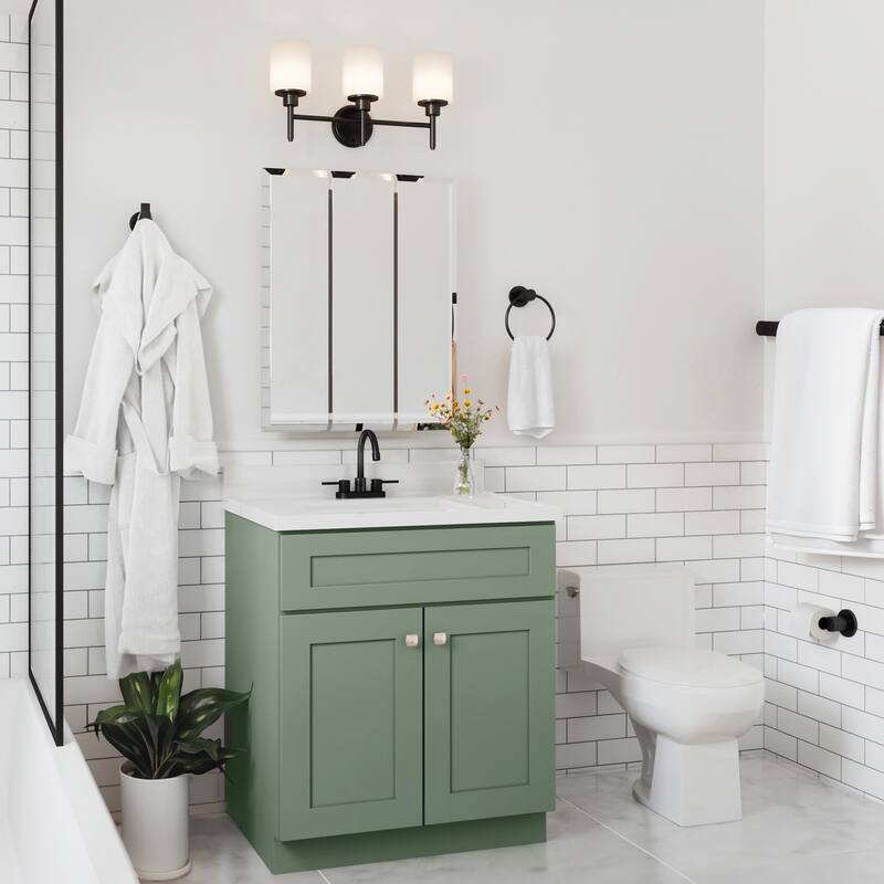 Brookings 30 Inch Fully Assembled Bathroom Vanity