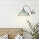 preview thumbnail 9 of 11, Golden Lighting Kinsley 1-light Swing Arm Wall Lamp in Antique Black Iron shade