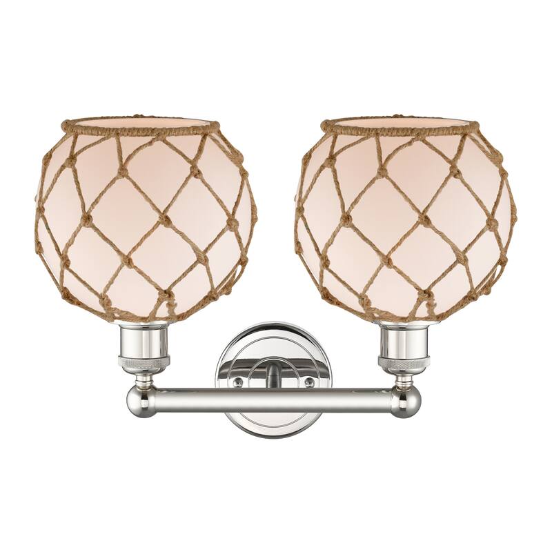 Innovations Lighting Endless Possibilities Edison - Farmhouse Rope - 2 Light 17" Bath Vanity Light