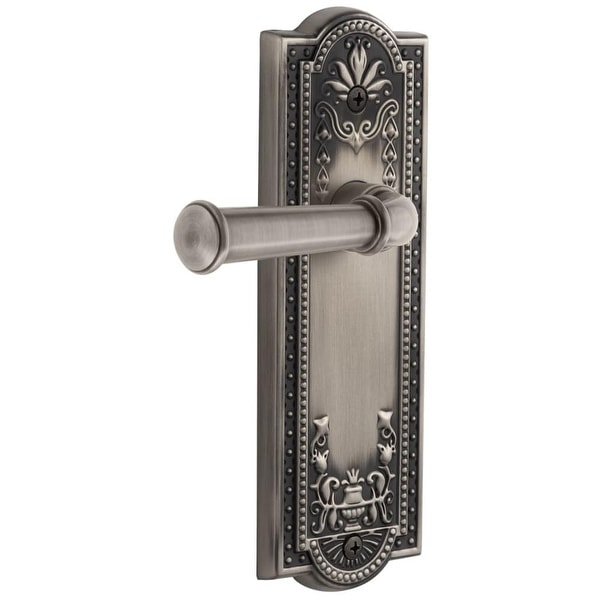 Grandeur PARGEO_SD_NA_RH Parthenon Solid Brass Rose Right Handed Single Dummy Lever with Georgetown Lever