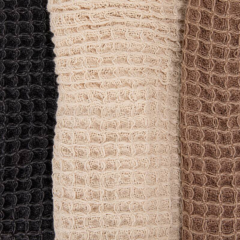 Mango Wood Cheese Board and 3-Piece Stonewashed Cotton Tea Towel Set - 28.0"L x 18.0"W x 0.25"H