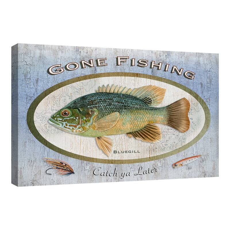 Gone Fishing by Suzanne Cruise Creative Services Canvas Art Print