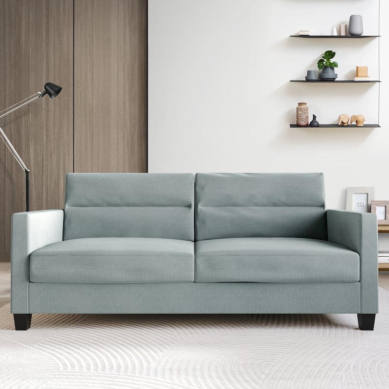 CraftPorch Clean and Minimalist Linen Upholstered Sofa