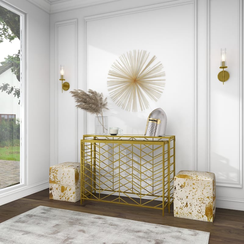Gold Metal Large 3D Starburst Home Wall Decor