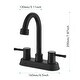preview thumbnail 13 of 25, 4 Inch 2 Handle Centerset Lead-Free Bathroom Faucet