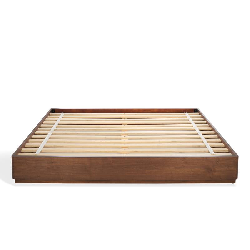 SAFAVIEH Couture Decarla Wood Bed Frame - Walnut