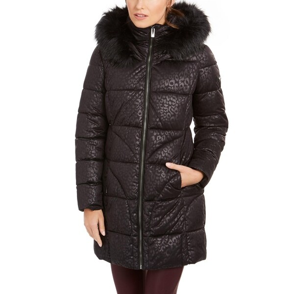 Via spiga faux fur trimmed hooded jacket Clearance