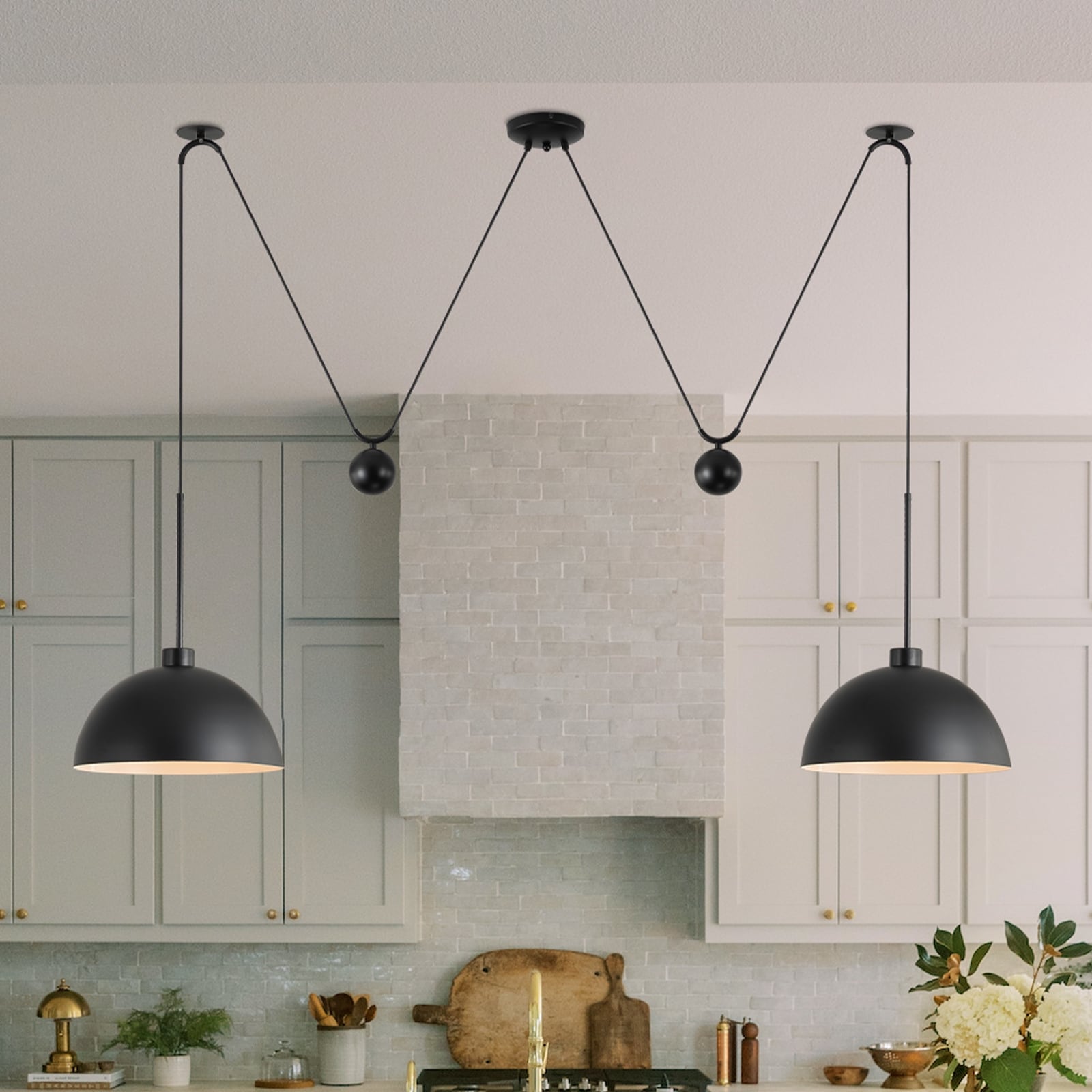 Pulley chandelier top