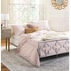 preview thumbnail 1 of 4, SAFAVIEH Bedding Morris Lattice Metal Full size bed - Antique Silver