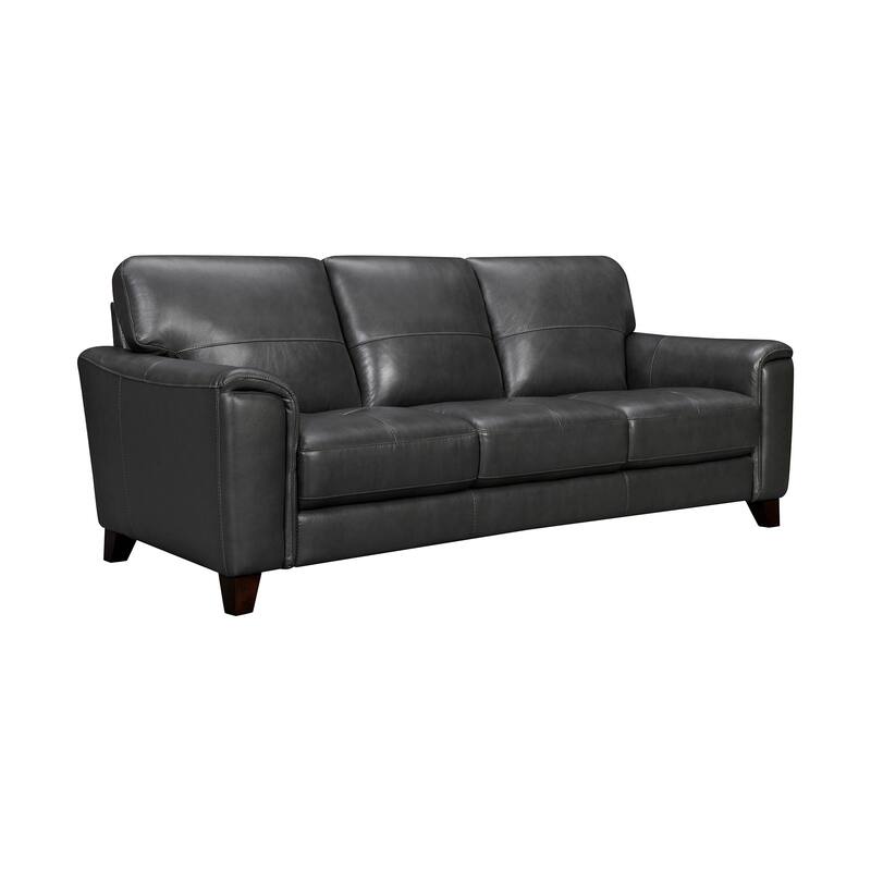 Bergen 87" Leather Upholstered 3-Seater Sofa