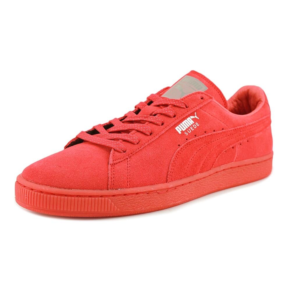 puma suede red sneakers