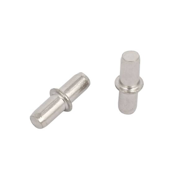 Wardrobe Shelf Support Pins Studs Pegs Silver Tone 5mmx19mm