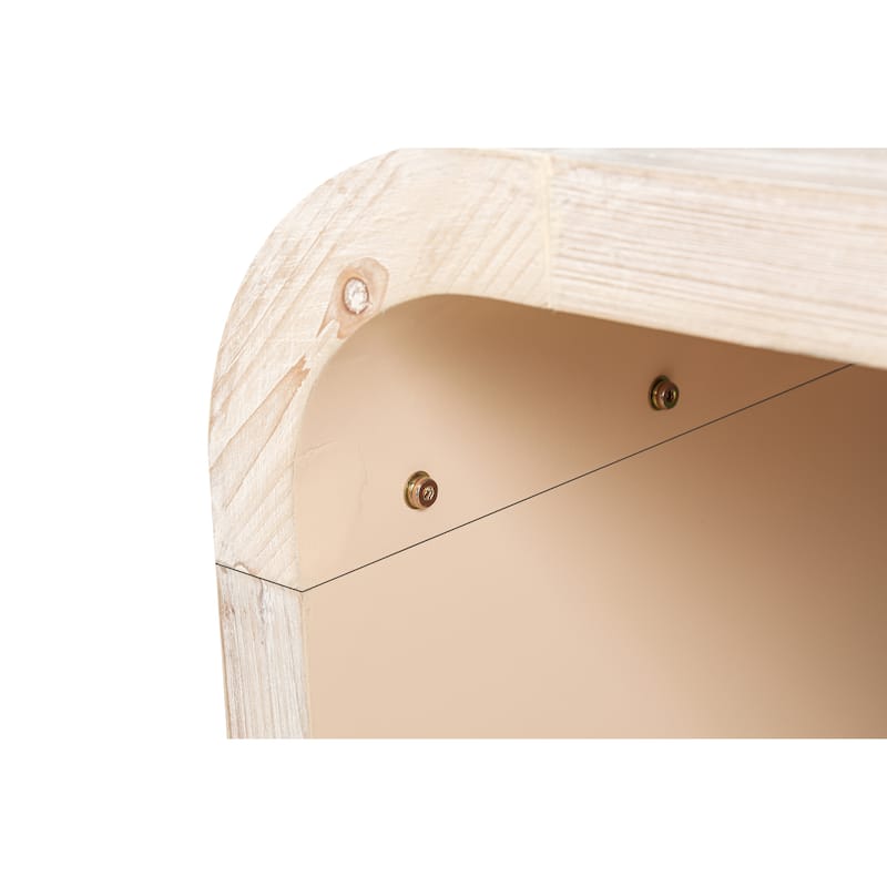 Antique White Center Table Side Table Sofa Table for Living Room, Minimalist Coffee Table Accent Table End Table