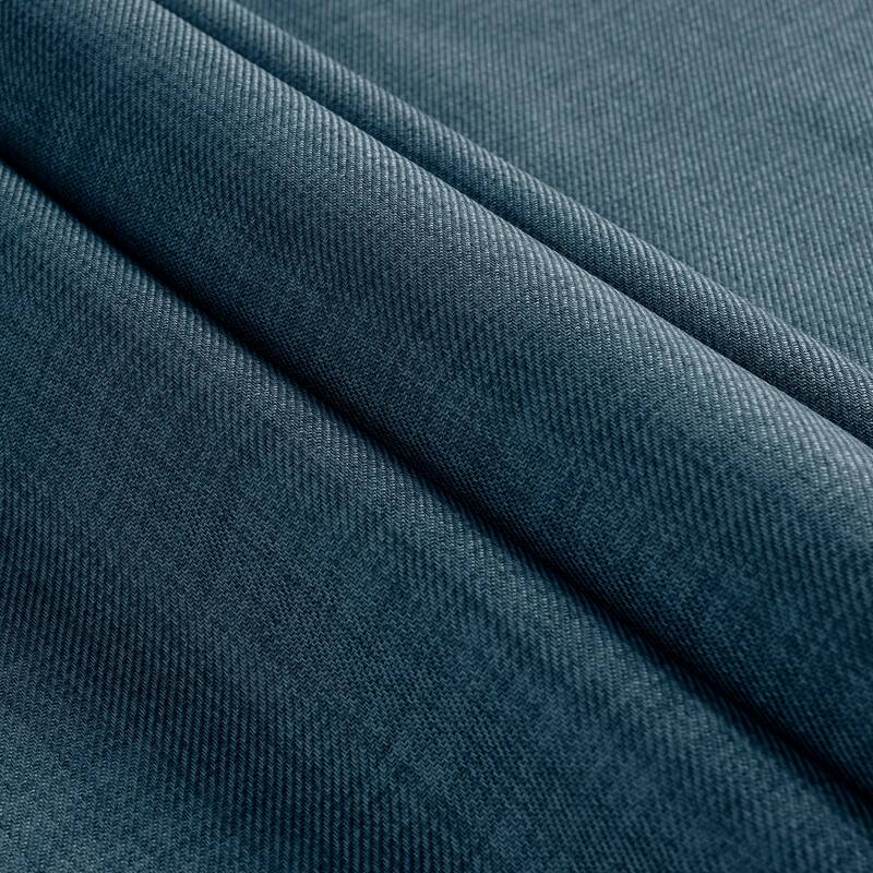 Exclusive Fabrics Vienna Basic Solid Linen Curtains (2 Panel) Blackout Curtains For Bedroom & Living Room Curtains