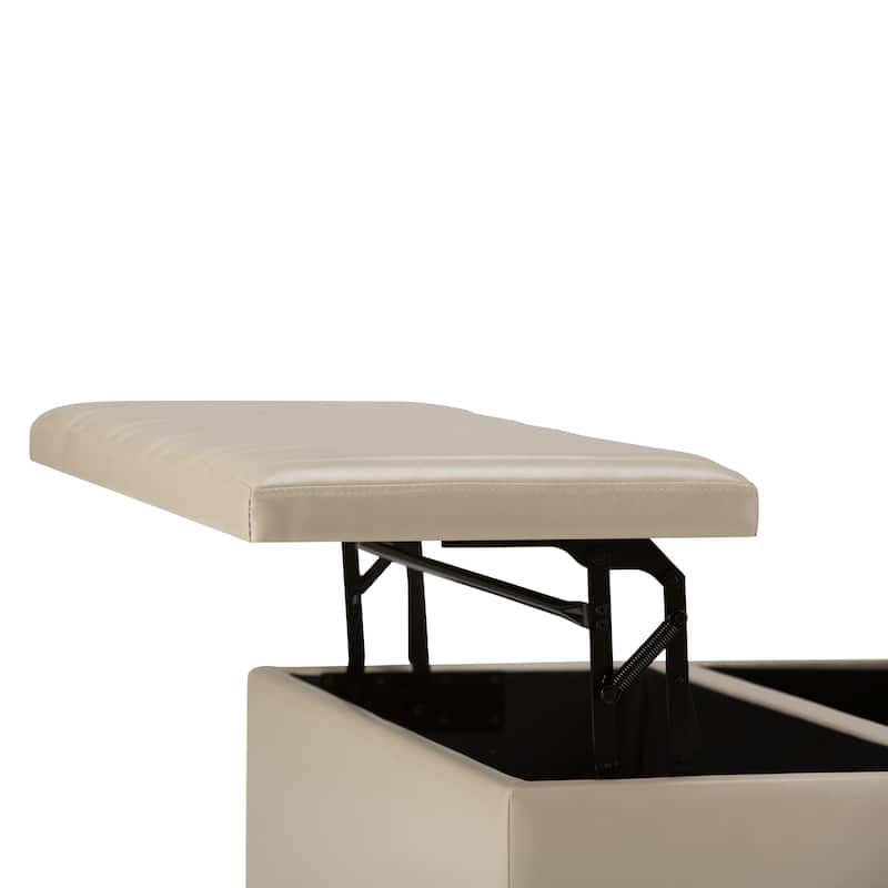 WYNDENHALL Tyler 36 inch Wide Contemporary Square Table Ottoman