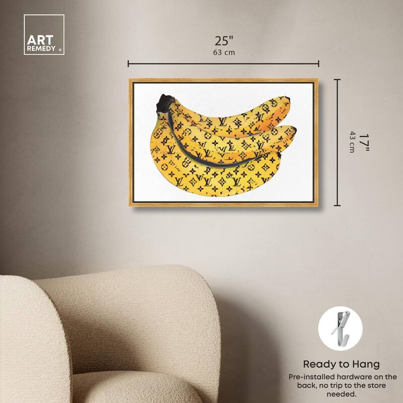 Fashion Bananas Canvas by Art Remedy